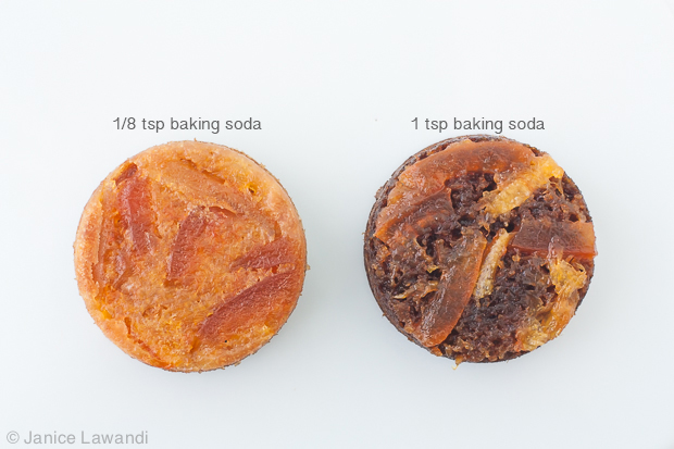 focus on baking soda | kitchen heals soul how different amounts of baking soda affect cakes | kitchen heals soul