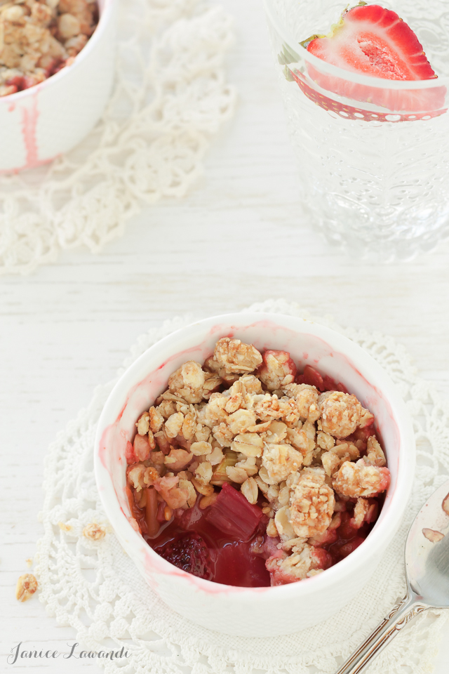 honey-kissed strawberry rhubarb crumble Honey-kissed-strawberry-rhubarb-crumbles