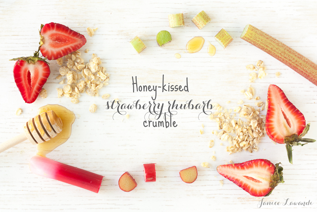 Honey kissed strawberry rhubarb crumble Honey-kissed-strawberry-rhubarb-crumble