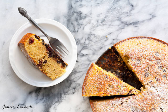 GF chocolate cranberry cake | Janice Lawandi @ kitchen heals soul