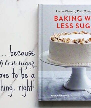 Baking with less sugar cookbook cover