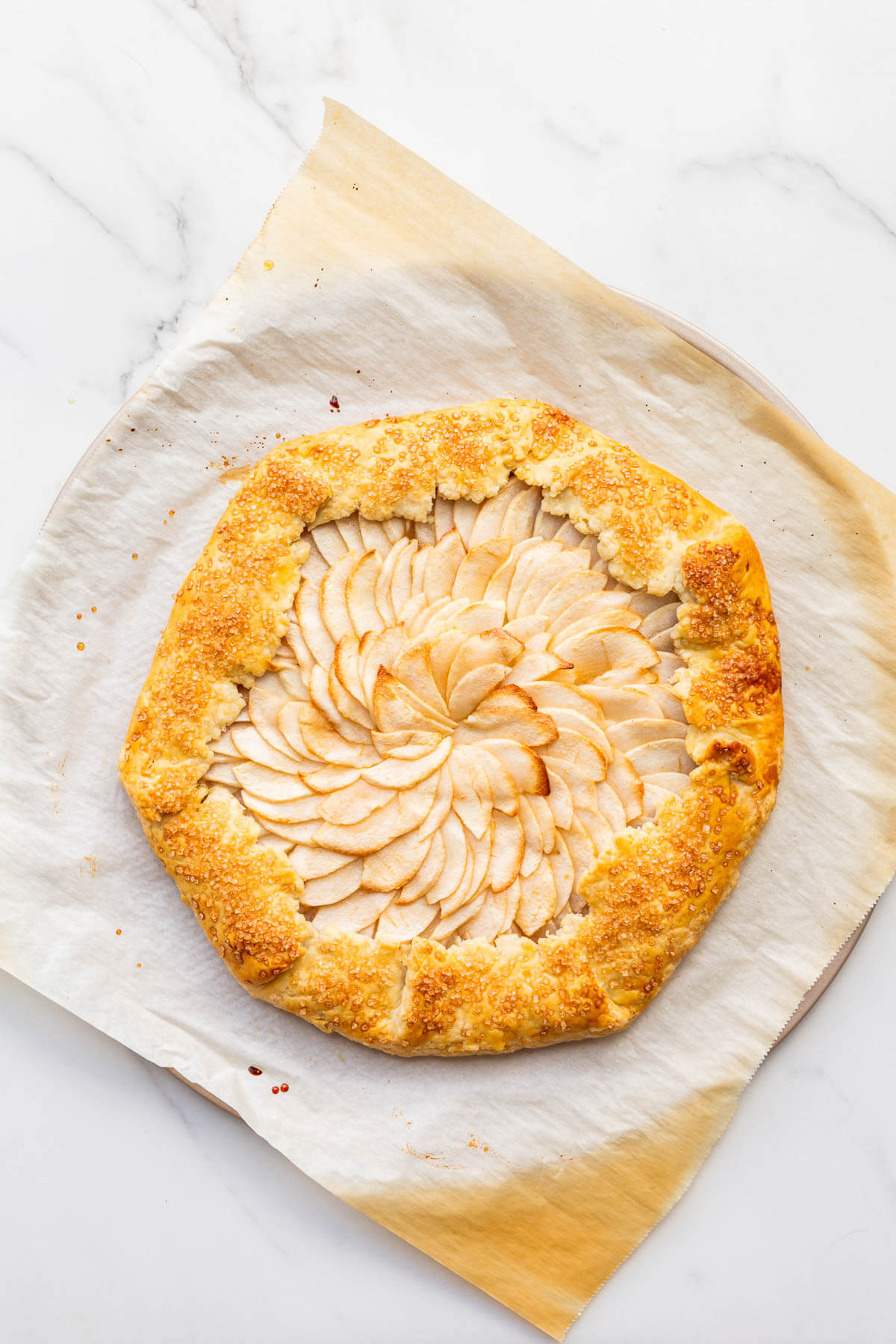 Apple galette from scratch.