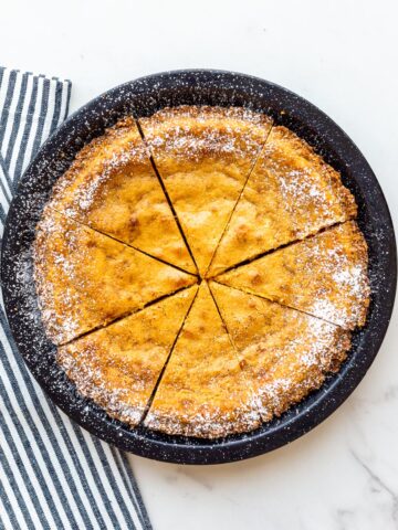 Milk Bar pie sliced and ready to serve.