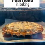 Baking pie on the bottom oven rack.