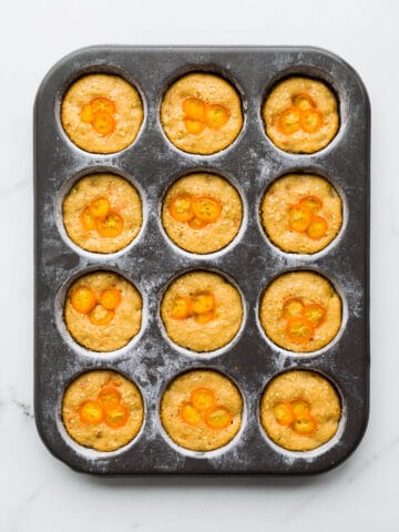 Sesame kumquat financiers